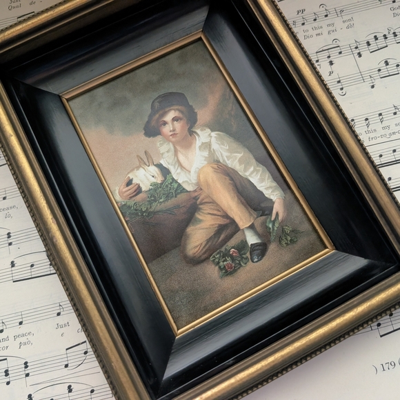 Framed Vintage Boy Portrait - Picture 3 of 9